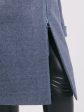 Пальто из двух видов драпа на молнии, цвет серый в интернет-магазине Фабрики Тревери