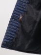 Демисезонная куртка трапеция, цвет синий в интернет-магазине Фабрики Тревери