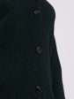 Демисезонное пальто кокон из вареной шерсти, цвет черный в интернет-магазине Фабрики Тревери