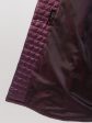 Длинное стеганное пальто трапеция, цвет бордовый в интернет-магазине Фабрики Тревери