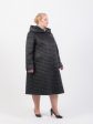 Длинное стеганное пальто трапеция, цвет черный в интернет-магазине Фабрики Тревери