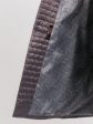 Длинное стеганное пальто трапеция, цвет серый в интернет-магазине Фабрики Тревери