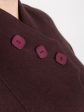 Короткое пальто с ассиметричным воротником, цвет бордовый в интернет-магазине Фабрики Тревери