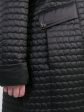 Стеганное пальто с капюшоном, цвет черный в интернет-магазине Фабрики Тревери