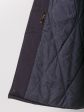 Зимнее пальто на двойном утеплителе с меховым капюшоном, цвет фиолетовый в интернет-магазине Фабрики Тревери