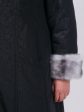 Зимнее пальто с меховым капюшоном, цвет черный в интернет-магазине Фабрики Тревери