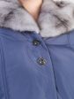 Зимнее пальто с меховым капюшоном, цвет серый в интернет-магазине Фабрики Тревери