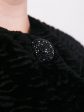 Легкое пальто Шанель из каракуля, цвет черный в интернет-магазине Фабрики Тревери