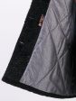 Шубка из каракуля с капюшоном и отделкой натуральным песцом, цвет черный в интернет-магазине Фабрики Тревери