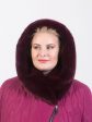 Стеганое пальто на молнии с меховыми карманами, цвет бордовый в интернет-магазине Фабрики Тревери