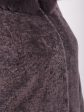Длинная шубка из астрагана с меховой отделкой по капюшону, цвет серый в интернет-магазине Фабрики Тревери