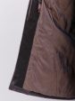 Длинная шубка из астрагана с меховой отделкой по капюшону, цвет серый в интернет-магазине Фабрики Тревери