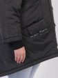 Молодежная брендированная куртка с асимметричным низом, цвет черный в интернет-магазине Фабрики Тревери