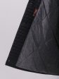 Зимнее стеганое пальто с отделкой из норки крестовки, цвет черный в интернет-магазине Фабрики Тревери