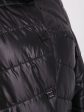 Стеганная куртка с меховым воротником стойка, цвет черный в интернет-магазине Фабрики Тревери