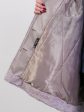 Полушубок из экомеха астраган с капюшоном, цвет бежевый в интернет-магазине Фабрики Тревери