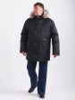Черная куртка Аляска с опушкой из енота, цвет черный в интернет-магазине Фабрики Тревери