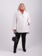 Укороченное демисезонное пальто, цвет белый в интернет-магазине Фабрики Тревери