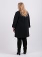 Романтичное женское пальто с брошью, цвет черный в интернет-магазине Фабрики Тревери