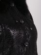 Укороченная дубленка с отделкой из черной Тосканы, цвет черный в интернет-магазине Фабрики Тревери