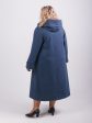 Элегантное женское пальто из драпа, цвет бирюзовый в интернет-магазине Фабрики Тревери