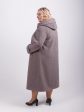 Элегантное женское пальто силуэта трапеция, цвет коричневый в интернет-магазине Фабрики Тревери