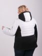 Яркая  куртка из двух плащевых тканей, цвет черный в интернет-магазине Фабрики Тревери