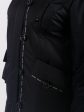 Зимняя куртка глубокого чернильного цвета, цвет черный в интернет-магазине Фабрики Тревери