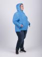 Брендовая молодёжная куртка «‎косуха»‎, цвет голубой в интернет-магазине Фабрики Тревери