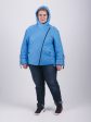 Брендовая молодёжная куртка «‎косуха»‎, цвет голубой в интернет-магазине Фабрики Тревери