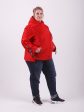 Брендовая молодёжная куртка «‎косуха»‎, цвет красный в интернет-магазине Фабрики Тревери