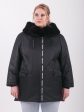 Женская зимняя куртка из плащевой ткани черного цвета, цвет черный в интернет-магазине Фабрики Тревери