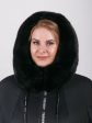 Женская зимняя куртка из плащевой ткани черного цвета, цвет черный в интернет-магазине Фабрики Тревери