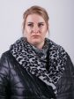 Женское пальто с шалевым меховым воротником под серого леопарда, цвет черный в интернет-магазине Фабрики Тревери
