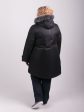 Зимняя куртка из плащевой ткани глубокого чернильного цвета, цвет черный в интернет-магазине Фабрики Тревери