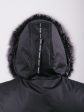Зимняя куртка из плащевой ткани глубокого чернильного цвета, цвет черный в интернет-магазине Фабрики Тревери