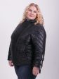 Брендированная куртка косуха с силиконовыми лентами, цвет черный в интернет-магазине Фабрики Тревери
