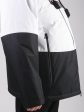 Черно-белая мужская куртка с брендированной лентой, цвет черный в интернет-магазине Фабрики Тревери
