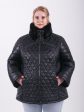 Комбинированная куртка из трех плащевых тканей с песцом, цвет черный в интернет-магазине Фабрики Тревери