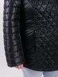 Комбинированная куртка из трех плащевых тканей с песцом, цвет черный в интернет-магазине Фабрики Тревери