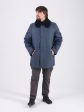 Мужская демисезонная куртка из 2-х тканей, цвет синий в интернет-магазине Фабрики Тревери