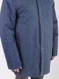 Мужская демисезонная куртка из 2-х тканей, цвет синий в интернет-магазине Фабрики Тревери