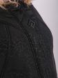 Оригинальное зимнее пальто с отделкой норкой крестовкой, цвет черный в интернет-магазине Фабрики Тревери
