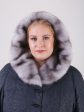 Пальто женское зимнее из плащевой ткани глубокого серого цвета с цветочным принтом, цвет серый в интернет-магазине Фабрики Тревери