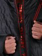 Спортивная комбинированная мужская куртка прямого силуэта, цвет черный в интернет-магазине Фабрики Тревери
