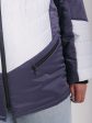 Спортивная женская куртка с капюшоном и мехом, цвет серый в интернет-магазине Фабрики Тревери