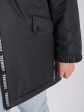 Женская мембранная куртка черного цвета с брендированной лентой, цвет черный в интернет-магазине Фабрики Тревери