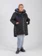 Женская зимняя куртка-парка из плащевой ткани черного цвета, цвет черный в интернет-магазине Фабрики Тревери