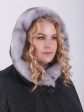 Зимнее пальто Восторг с отделочной строчкой и норкой крестовкой, цвет черный в интернет-магазине Фабрики Тревери