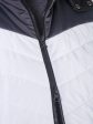 Комбинированная куртка из трех плащевых с песцом, цвет белый в интернет-магазине Фабрики Тревери